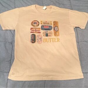 Medium funny butter t shirt